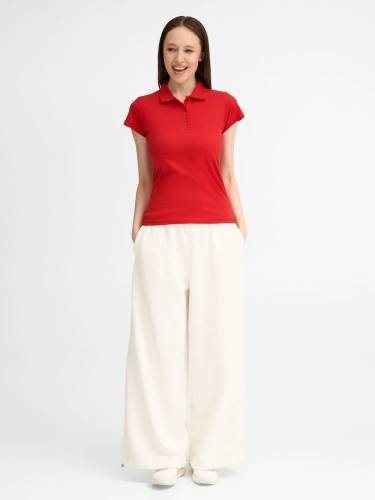 Рубашка поло женская Prescott Women 170, красная фото 8