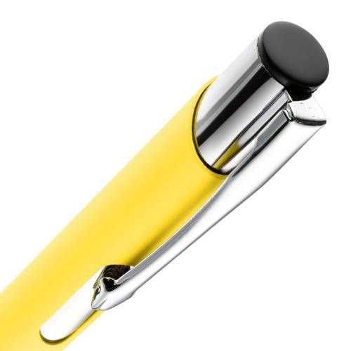 Ручка шариковая Keskus Soft Touch, желтая фото 5