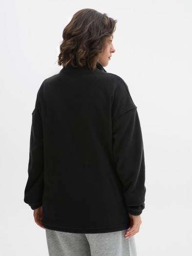 Куртка флисовая унисекс Nebo, черная фото 14