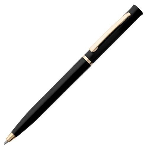 Ручка шариковая Euro Gold, черная фото 2
