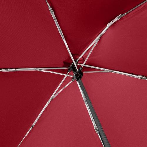 Зонт складной Carbonsteel Slim, красный фото 6