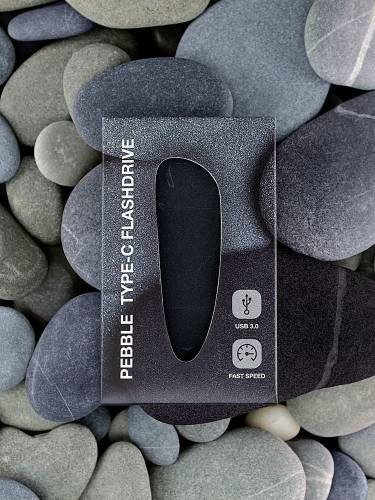 Флешка Pebble Type-C, USB 3.0, черная, 16 Гб фото 9