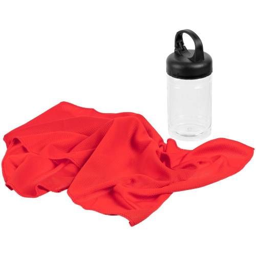 Охлаждающее полотенце Frio Mio в бутылке, красное фото 4