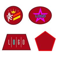 Шеврон из габардина Gabo L, красный