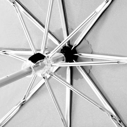 Зонт складной Fiber Alu Light, белый фото 9