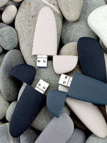 Флешка Pebble Universal, USB 3.0, серая, 64 Гб фото 13