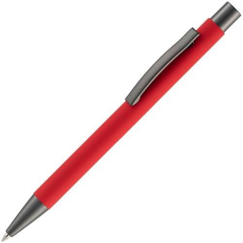 Ручка шариковая Atento Soft Touch, красная фото 2