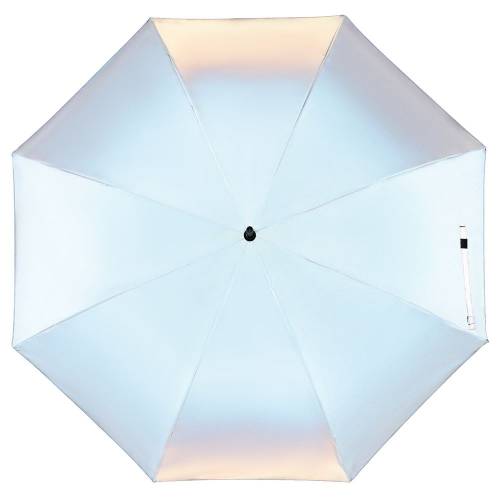 Зонт-трость Manifest со светоотражающим куполом, серый фото 4