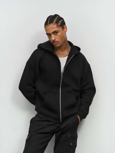 Толстовка унисекс на молнии Jelo, серый меланж фото 6