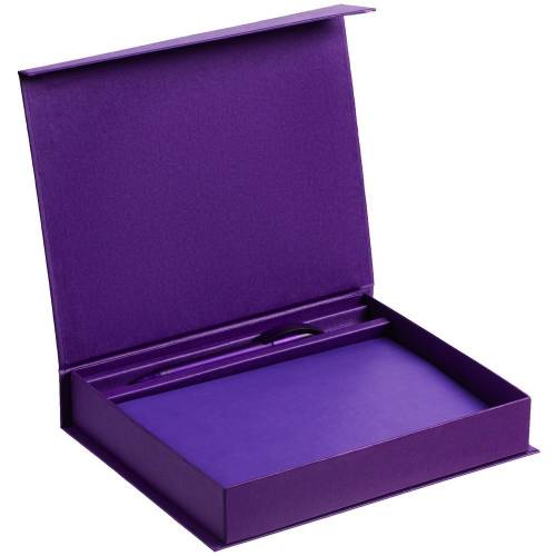 Коробка Duo под ежедневник и ручку, фиолетовая фото 5