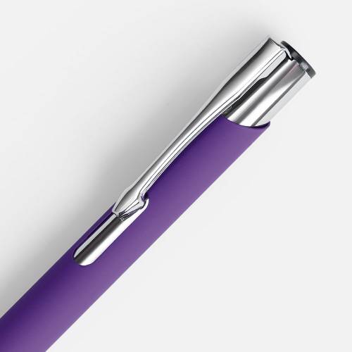 Ручка шариковая Keskus Soft Touch, фиолетовая фото 5