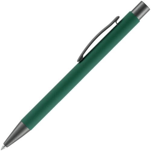 Ручка шариковая Atento Soft Touch, зеленая фото 3
