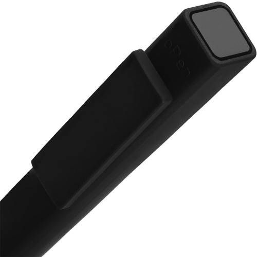 Ручка шариковая Swiper SQ Soft Touch, черная фото 5
