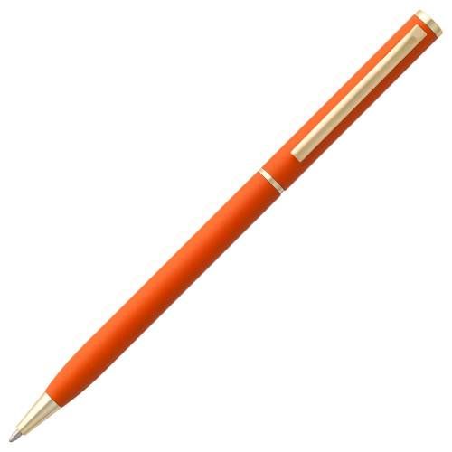 Ручка шариковая Hotel Gold, ver.2, матовая оранжевая фото 3