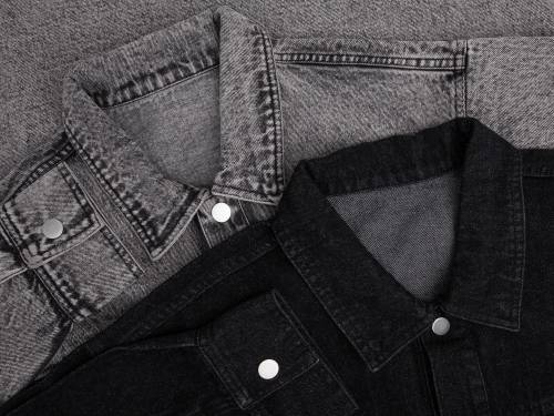 Куртка джинсовая O1, черная фото 7
