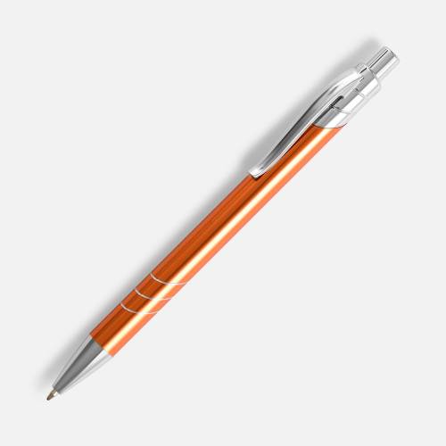 Ручка шариковая Undertone Metallic, оранжевая фото 2