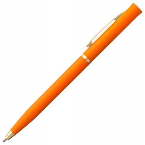 Ручка шариковая Euro Gold, оранжевая фото 3