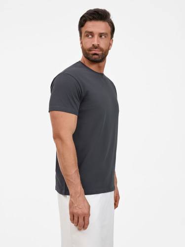 Футболка унисекс T-Bolka 200, темно-серая (графит) фото 6