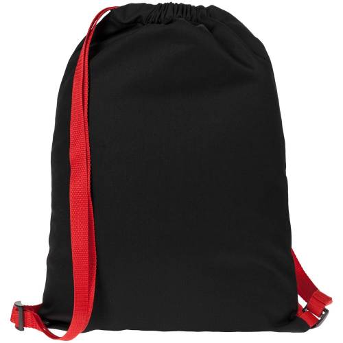 Рюкзак Nock, черный с красной стропой фото 3