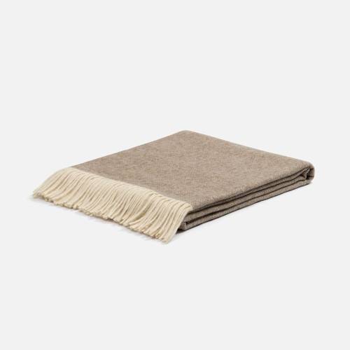 Плед Barolo, бежевый фото 4