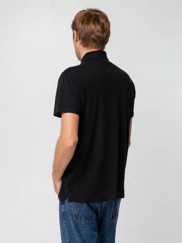 Рубашка поло мужская Spring 210, черная фото 7
