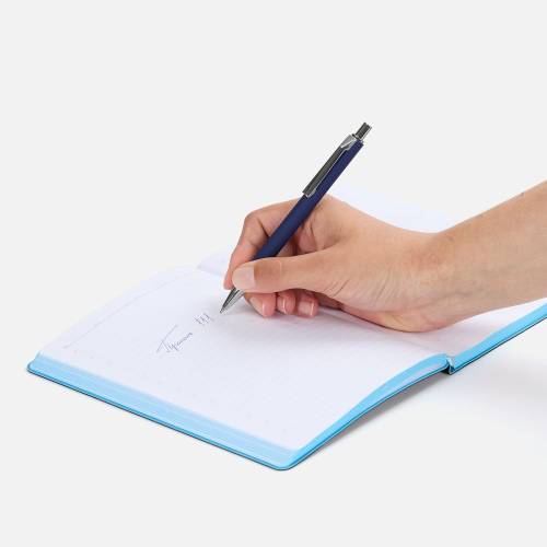 Ручка шариковая Lobby Soft Touch Chrome, синяя фото 5 Ручка шариковая Lobby Soft Touch Chrome, синяя фото 5