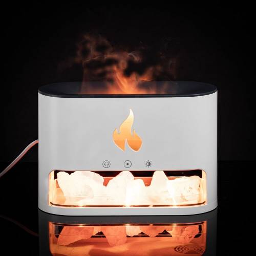 Увлажнитель-ароматизатор Fusion Blaze с имитацией пламени, белый фото 12