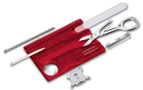 Набор инструментов SwissCard Nailcare, красный фото 3
