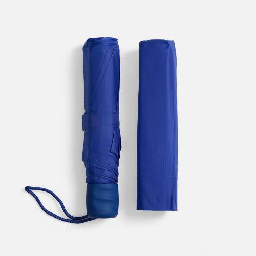 Зонт складной Basic, синий фото 4