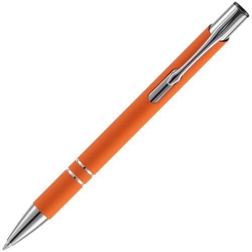 Ручка шариковая Keskus Soft Touch, оранжевая фото 4