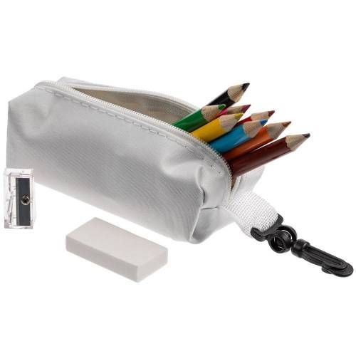 Набор Hobby с цветными карандашами, ластиком и точилкой, белый фото 2