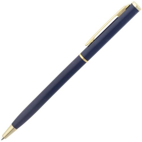 Ручка шариковая Hotel Gold, ver.2, матовая синяя фото 4