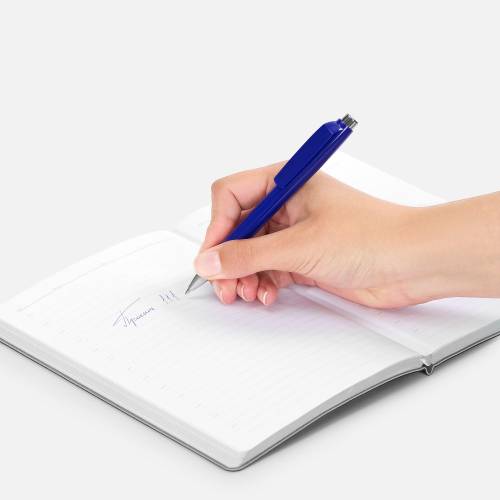 Ручка шариковая Klippa, синяя фото 5