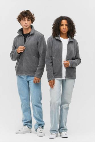 Куртка флисовая унисекс Nitro, серый меланж фото 7