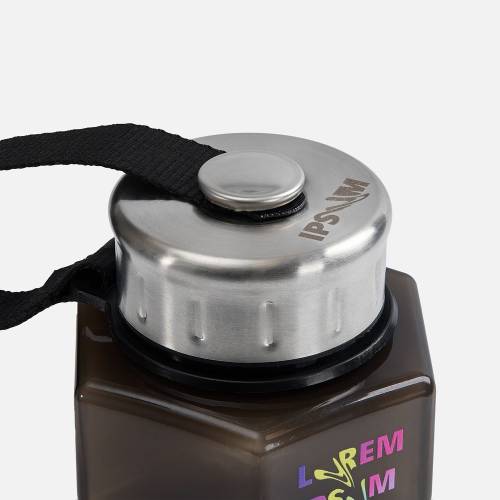 Бутылка для воды Hantelis, черная фото 9