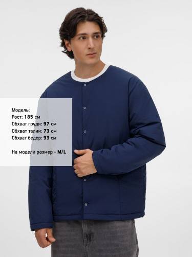 Куртка унисекс Veter, темно-синяя фото 11