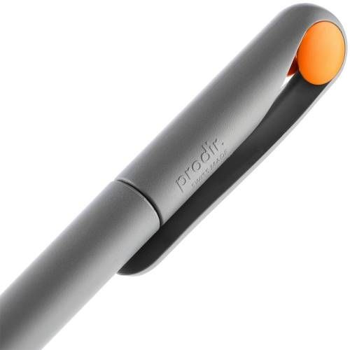 Ручка шариковая Prodir DS1 TMM Dot, серая с оранжевым фото 7
