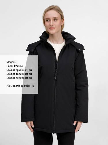 Куртка-парка унисекс Sfera, черная фото 18