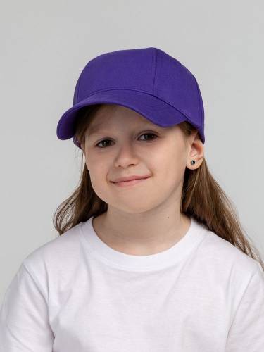 Бейсболка детская Capture Kids, фиолетовая фото 8