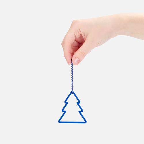 Подвеска «Елочка», 3D-печать, синяя фото 4