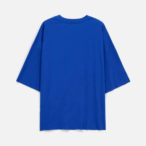 Футболка унисекс оверсайз T1, синяя фото 17
