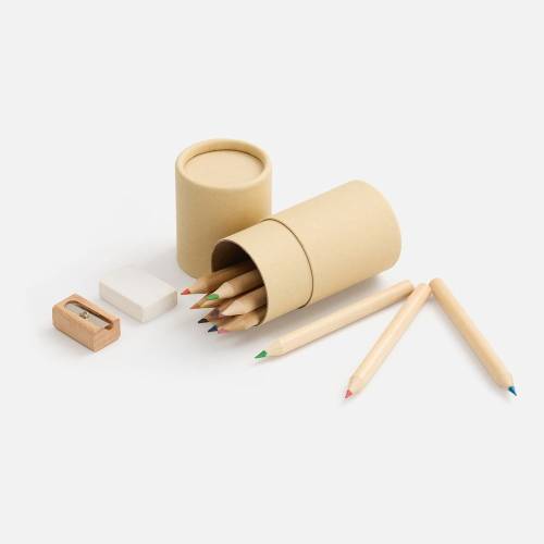 Набор цветных карандашей Pencilvania Tube Plus, крафт фото 2
