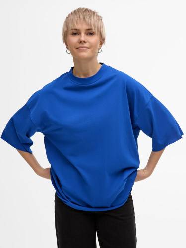 Футболка унисекс оверсайз T1, синяя фото 7
