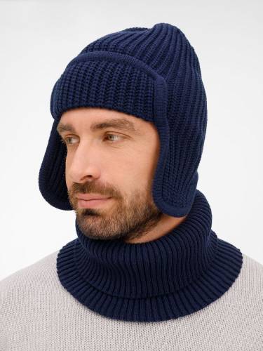 Шапка-ушанка Catch Match, темно-синяя фото 8 Шапка-ушанка Catch Match, темно-синяя фото 8