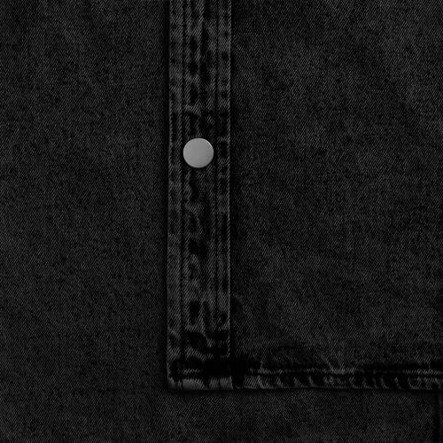 Куртка джинсовая O3, черная фото 10