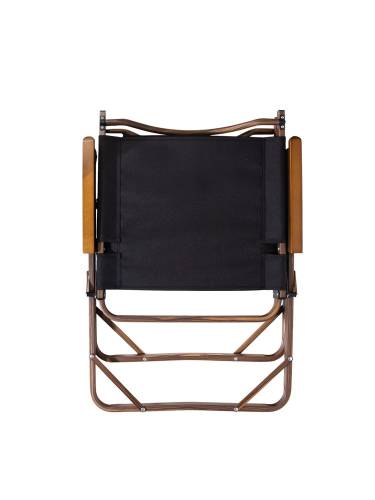 Стул MW02 складной, черный, темное дерево фото 5