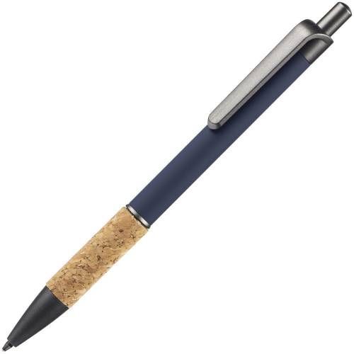 Ручка шариковая Cork, синяя фото 2