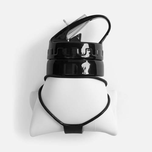 Складная бутылка для воды Langfossen, белая фото 6 Складная бутылка для воды Langfossen, белая фото 6