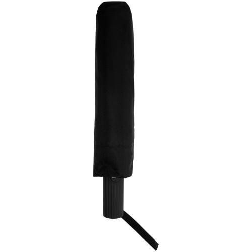 Зонт складной Ribbo, черный фото 5