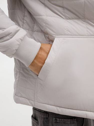 Куртка унисекс Warmbridge, светло-серая фото 13